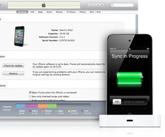 iTunes szinkronizálás