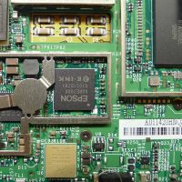 Az e-ink kijelzőt vezérlő EPSON chip