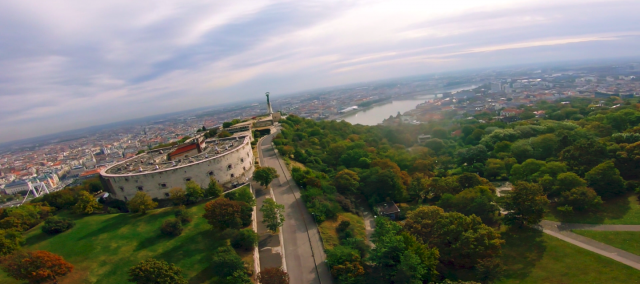 A Citadella látképe madártávlatból
