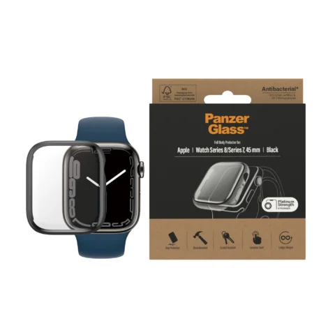 PanzerGlass™ Full Body Apple watch 7/8 45mm - Fekete - Image 2