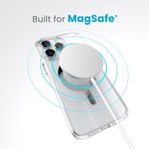 Speck Presidio Perfect-Clear with Chrome MagSafe for iPhone 15 Pro Max - Image 5