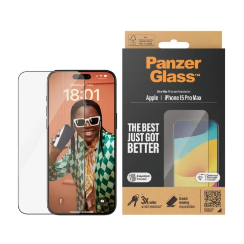 PanzerGlass™ iPhone 15 Pro Max - Prémium védőfólia - Image 3