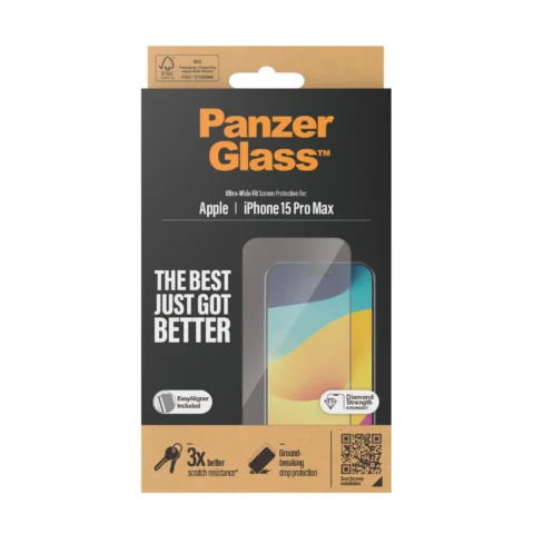 PanzerGlass™ iPhone 15 Pro Max - Prémium védőfólia