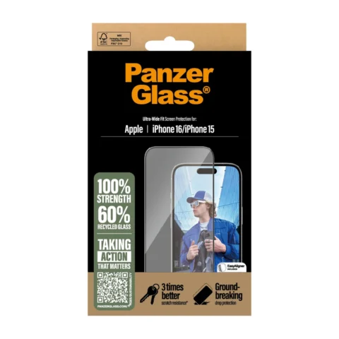 PanzerGlass™ iPhone 15/16 - Prémium védőfólia - Image 3