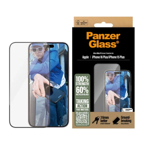 PanzerGlass™ iPhone 15 Plus/16 Plus - Prémium védőfólia - Image 2