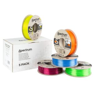 Spectrum 5Pack PLA Crystal 1.75m (5x 0.25kg) filament