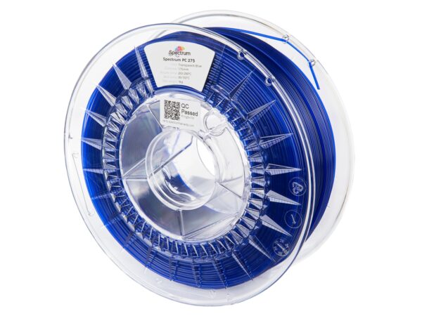 Spectrum PC 275 1.75mm TRANSPARENT BLUE 1kg filament