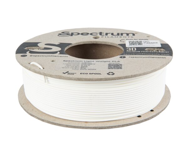 Spectrum Light Weight PLA 1.75mm PURE WHITE 0.25kg filament
