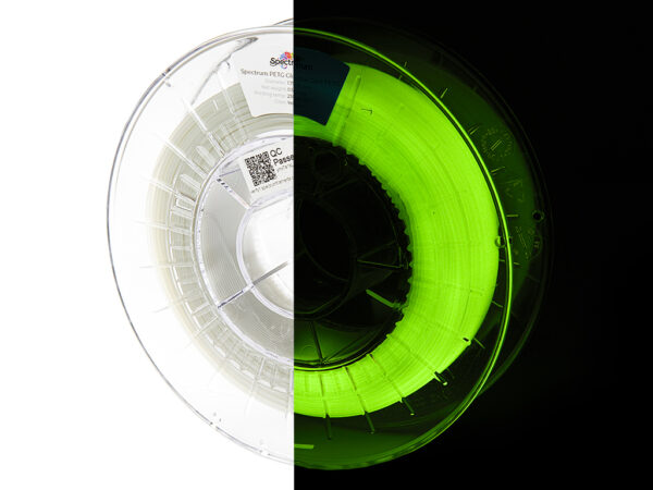 Spectrum PET-G Glow in the Dark 1.75mm YELLOW-GREEN 0.5kg filament