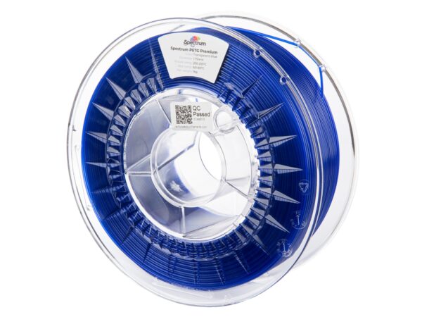 Spectrum PET-G Premium 2.85mm TRANSPARENT BLUE 1kg filament