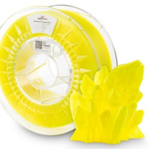 Spectrum PLA Crystal 1.75mm ELECTRIC YELLOW 1kg filament