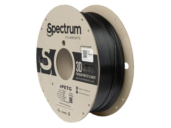 Spectrum rPETG 1.75mm TRAFFIC BLACK 1kg filament