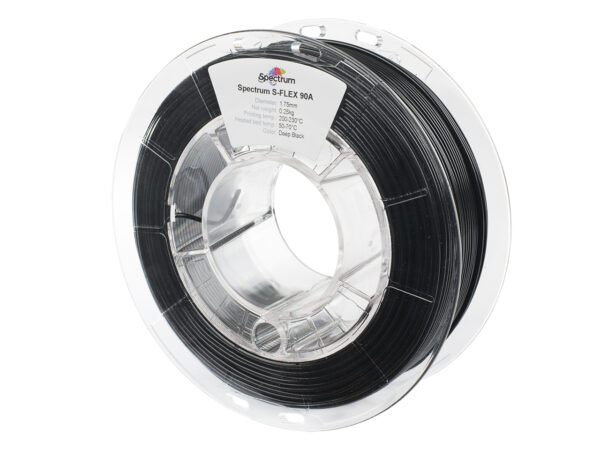 Spectrum S-Flex 90A 1.75mm DEEP BLACK 0.25kg filament
