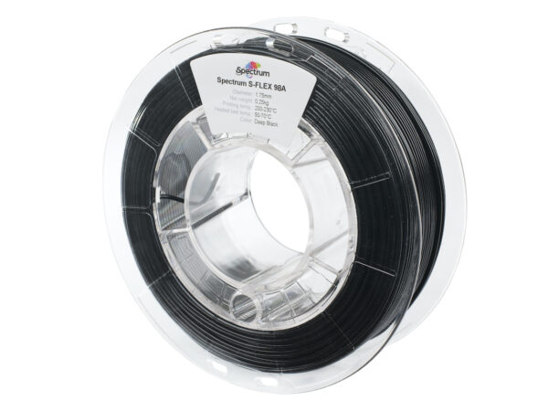 Spectrum S-Flex 98A 1.75mm DEEP BLACK 0.25kg filament