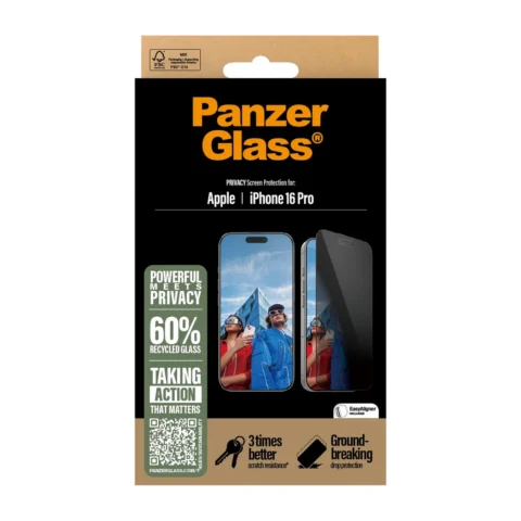PanzerGlass™ iPhone 16 Pro – betekintésgátló üvegfólia - Image 3