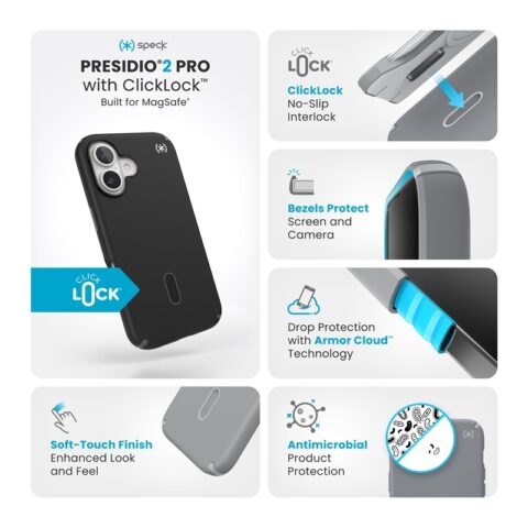 Speck Presidio 2 Pro with MagSafe for iPhone 16 - Image 3