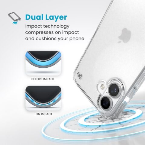 Speck Presidio Perfect-Clear for iPhone 16 Plus - Image 4