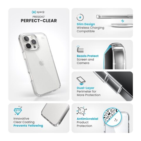 Speck Presidio Perfect-Clear for iPhone 16 Pro Max - Image 2