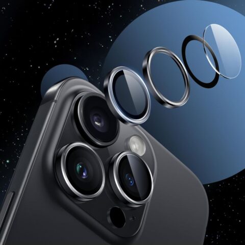 Hofi CamRing Pro+ iPhone 16 Pro / 16 Pro Max / 17 Pro / 17 Pro Max kameralencse védő üvegfólia - Image 2