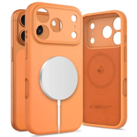 TP Silicone MagSafe Case for iPhone 17 Pro (Narancs)