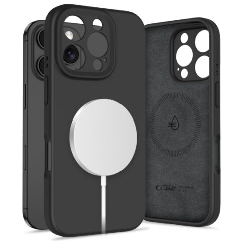 TP Liquid Silicone MagSafe Case for iPhone 16 Pro (black)
