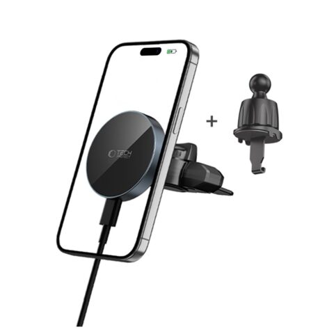 TP Mm15w-v5 Mágneses Magsafe Cd & Vent Autós Tartó Vezeték Nélküli Töltő 15w Fekete - Image 3